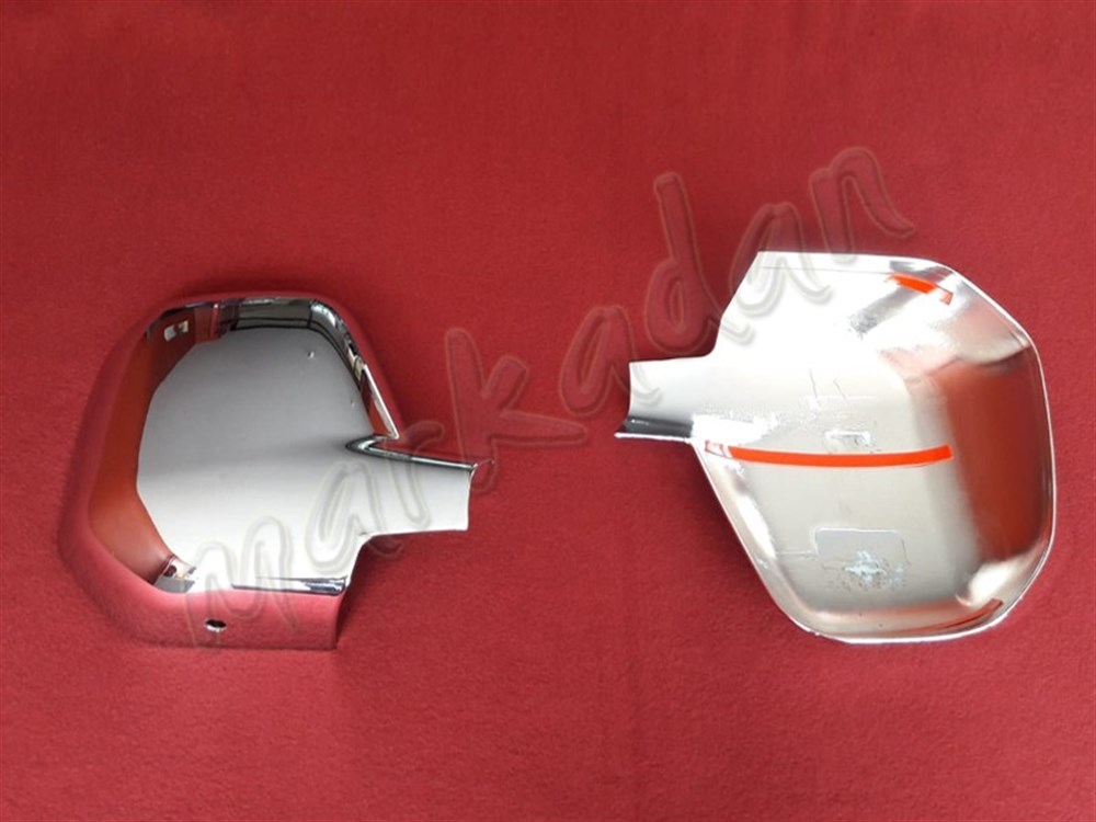 DB Chrome Peugeot Partner Tepee Ayna Kapağı 2008-2011 2 Parça Abs Krom