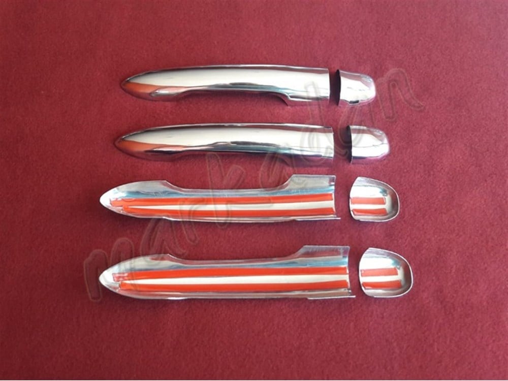 DB Chrome Renault Megane 2 Kapı Kolu Nikelajı 2004-2010 4 Kapı P.Çelik