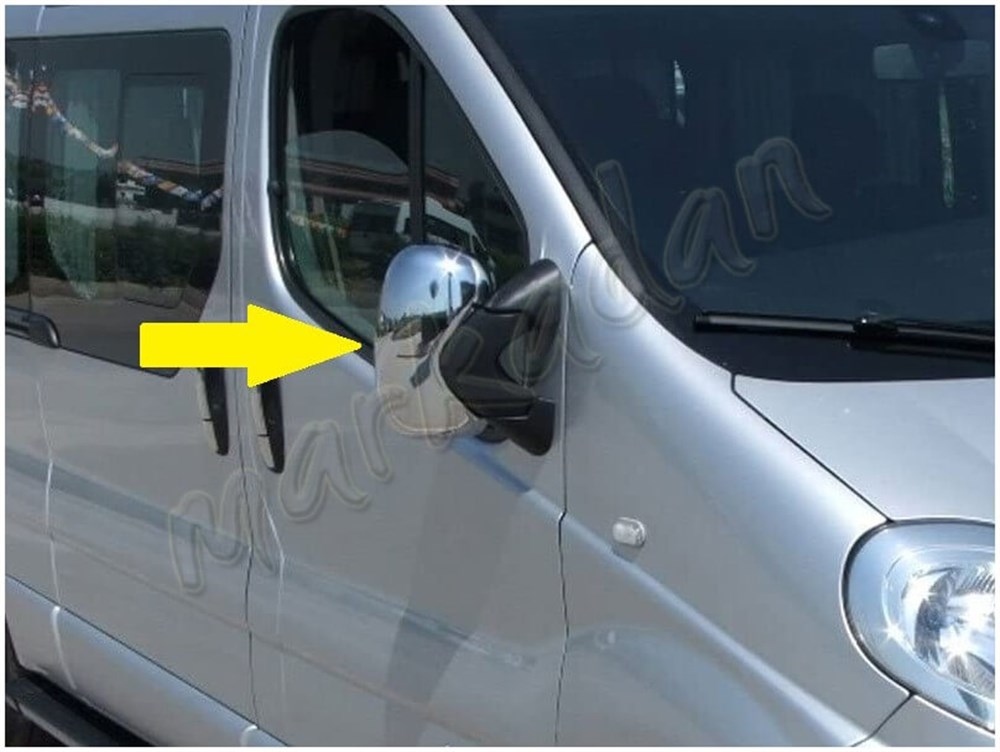 DB Chrome Renault Trafic Ayna Kapağı 2001-2014 2 Parça Abs Krom