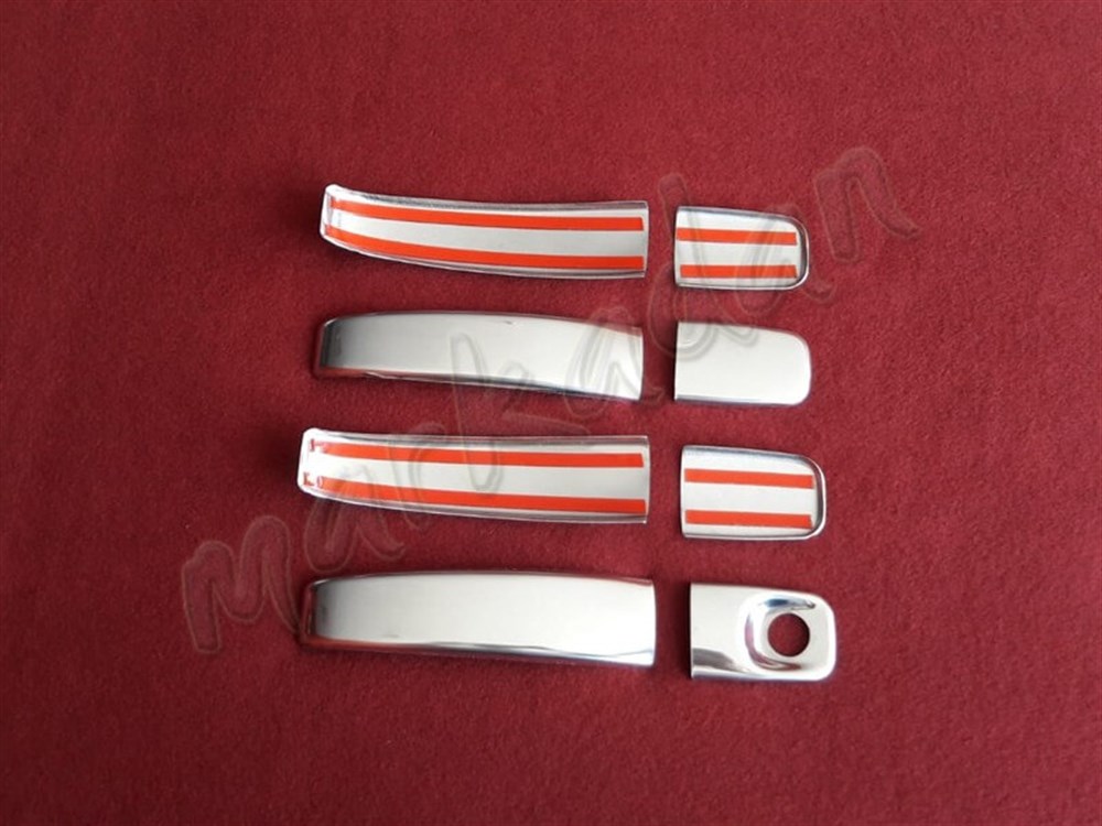 DB Chrome Renault Trafic Kapı Kolu Nikelajı 2001-2014 4 Kapı P.Çelik