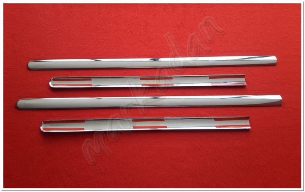 DB Chrome VW Caddy Krom Yan Kapı Çıtası 2004-2014 4 Parça P.Çelik