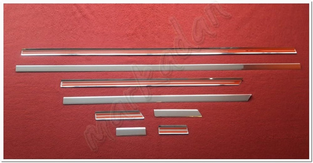 DB Chrome VW Passat B8 Krom Yan Kapı Çıtası 2015 Sonrası 8 Parça Paslanmaz Çelik