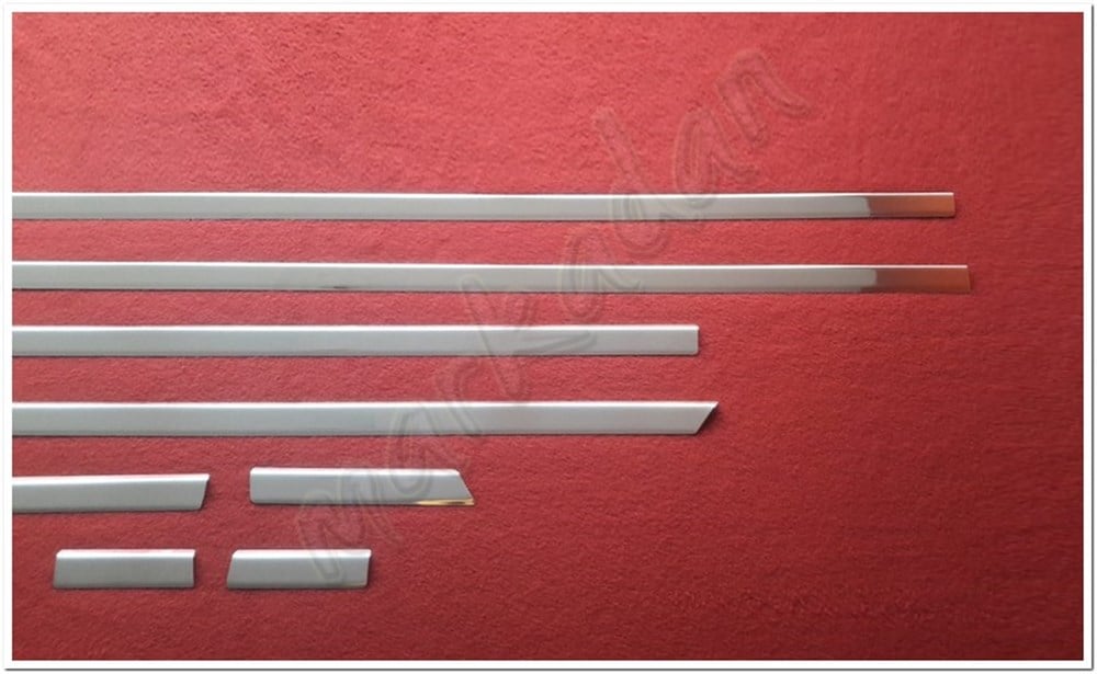 DB Chrome VW Passat B8 Krom Yan Kapı Çıtası 2015 Sonrası 8 Parça Paslanmaz Çelik