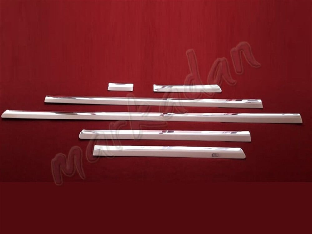 DB Chrome VW T5 Caravelle Uzun Şasi Tek Sürgülü Krom Yan Kapı Çıtası 2003-2014 6 Parça P.Çelik