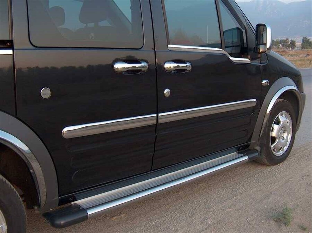 Ford Connect Krom Yan Kapı Çıtası 4 Parça Uzun Şase 2002-2014 Arası
