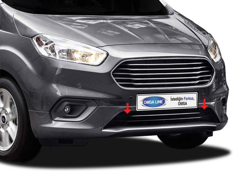 Ford Courier Krom Ön Tampon Çıtası 2 Parça 2018 ve Sonrası