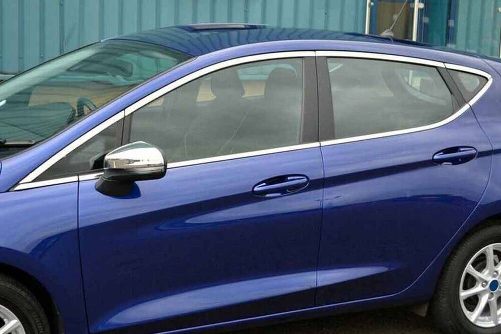 Ford Fiesta 7 Krom Cam Çerçevesi 16 Parça 2017 ve Sonrası
