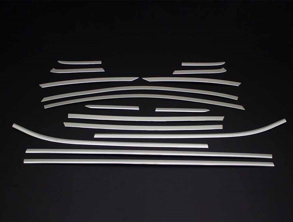 Ford Fiesta 7 Krom Cam Çerçevesi 16 Parça 2017 ve Sonrası