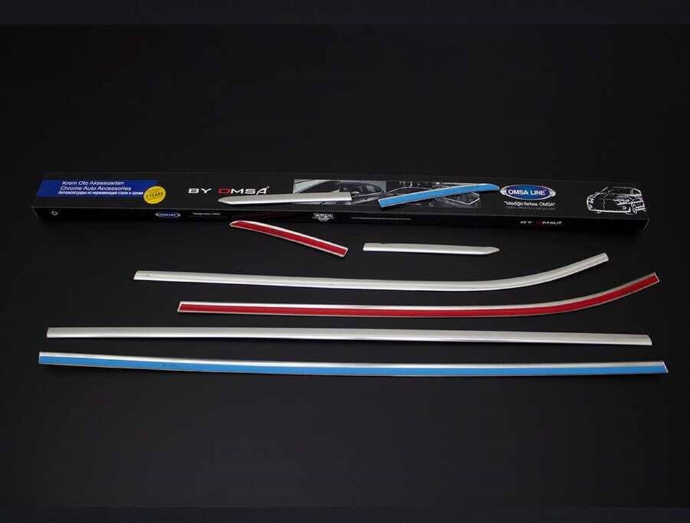 Ford Fiesta 7 Krom Cam Çıtası 8 Parça 2018 ve Sonrası