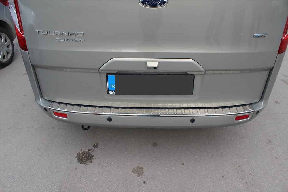 Ford Tourneo Custom Krom Arka Tampon Eşiği Taşlı 2012 ve Sonrası