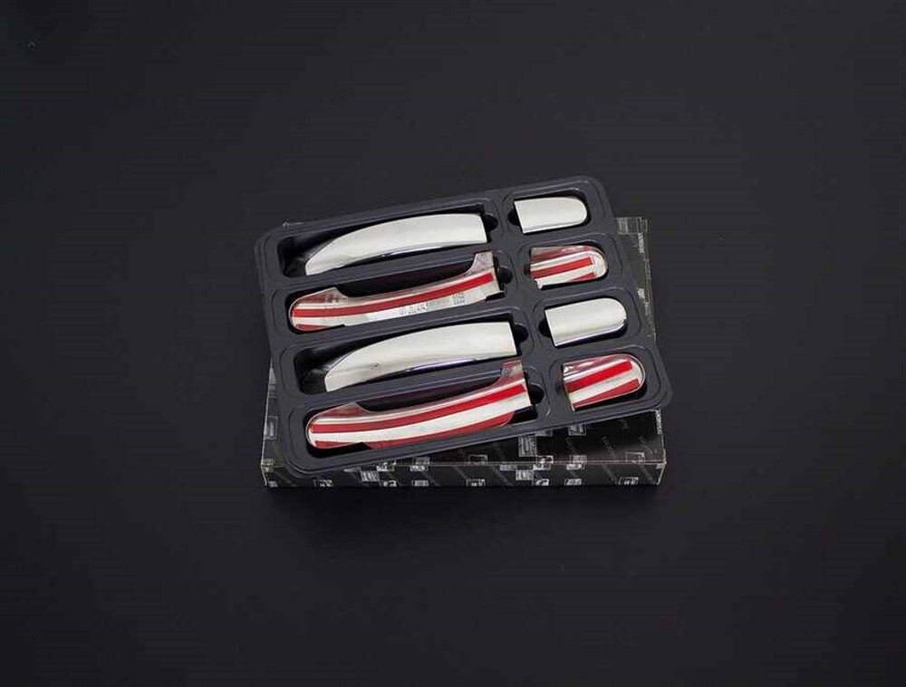 Ford Tourneo Custom Krom Kapı Kolu 4 Kapı 8 Parça 2012 ve Sonrası