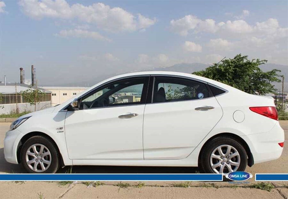 Hyundai Accent Blue Krom Cam Çerçevesi 14 Parça 2011 ve Sonrası