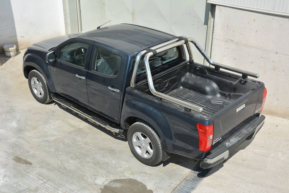 Isuzu D-Max Kobra Roll Bar Çap:76 Krom 2012 ve Sonrası