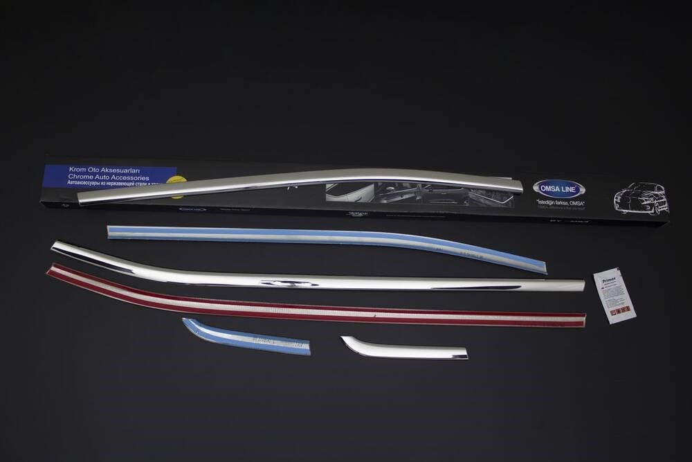 Jeep Renegade Krom Cam Çıtası 6 Parça 2014 ve Sonrası