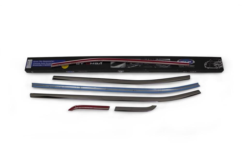 Jeep Renegade Siyah Krom Cam Çıtası 6 Parça 2014 ve Sonrası