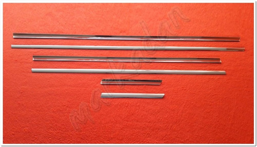 Markadan Bmw X5 Krom Cam Çıtası 2006-2013 6 Parça Paslanmaz Çelik