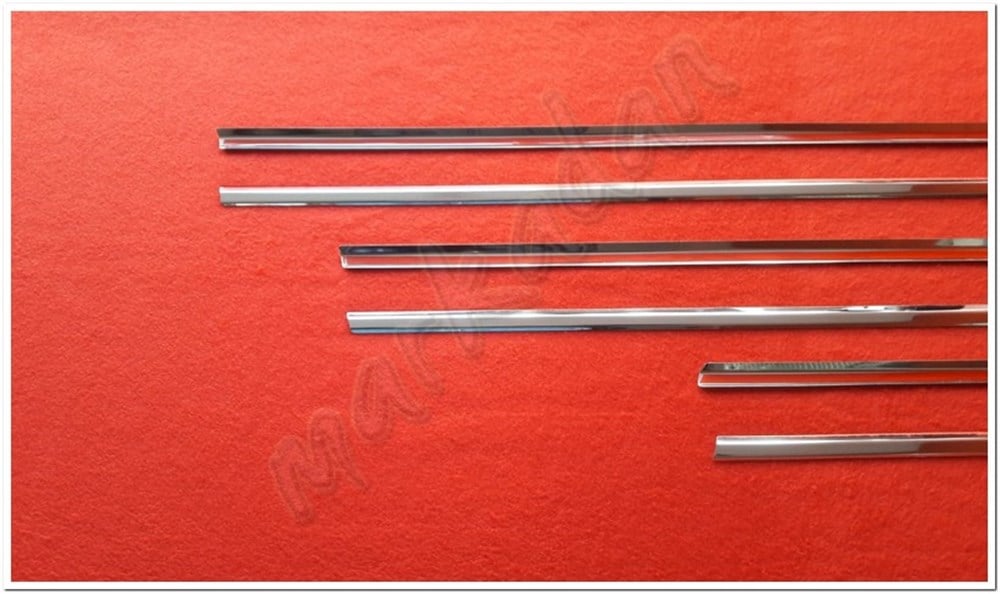 Markadan Bmw X5 Krom Cam Çıtası 2006-2013 6 Parça Paslanmaz Çelik