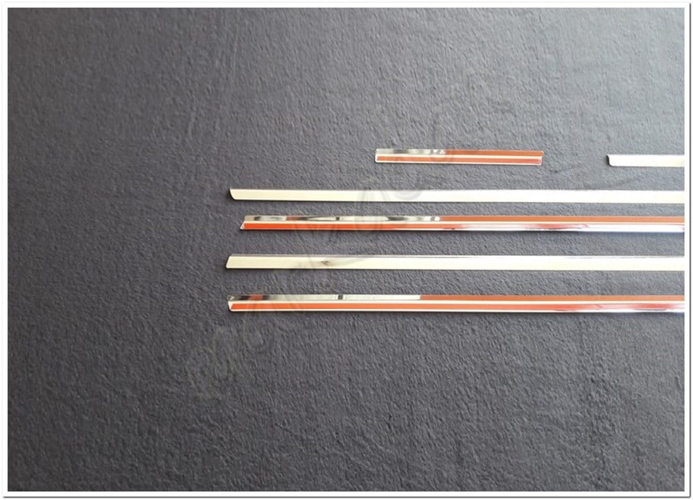 Markadan Citroen C5 Krom Cam Çıtası 2001-2007 6 Parça Paslanmaz Çelik