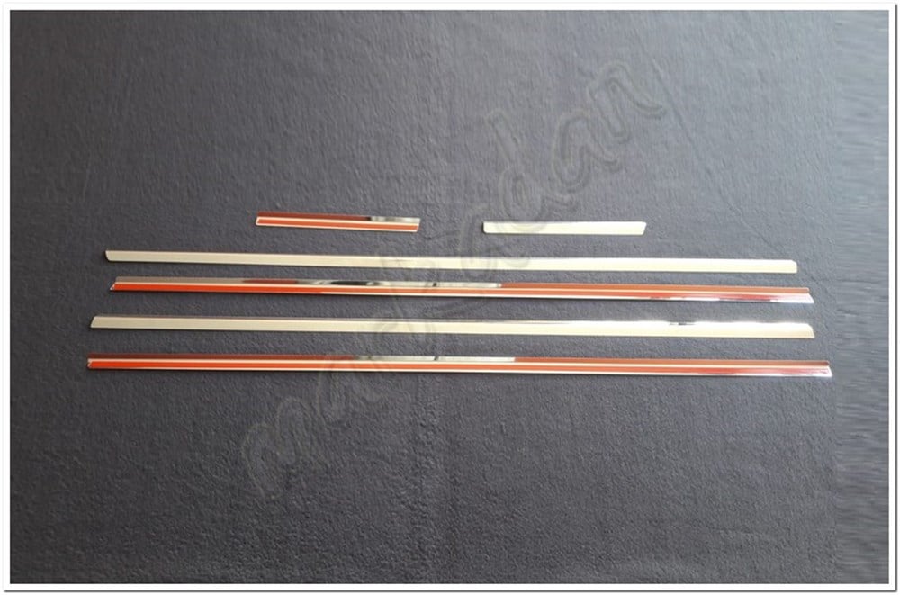 Markadan Citroen C5 Krom Cam Çıtası 2001-2007 6 Parça Paslanmaz Çelik