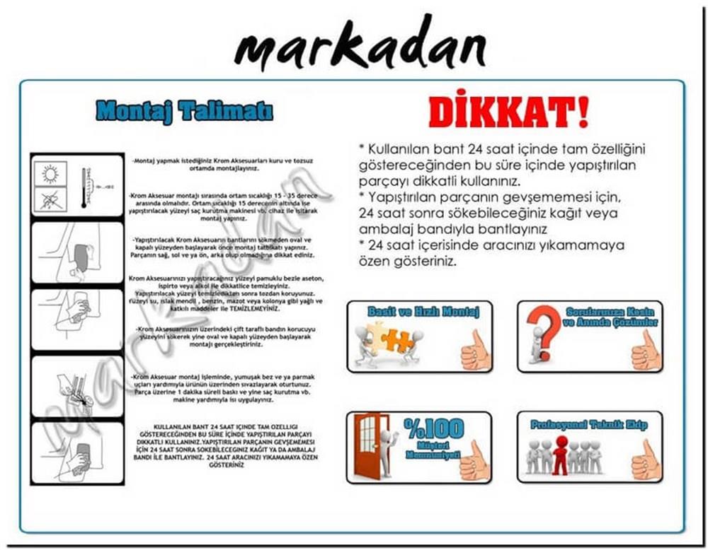 Markadan Daihatsu Terios Krom Cam Çıtası 1998-2006 4 Parça Paslanmaz Çelik