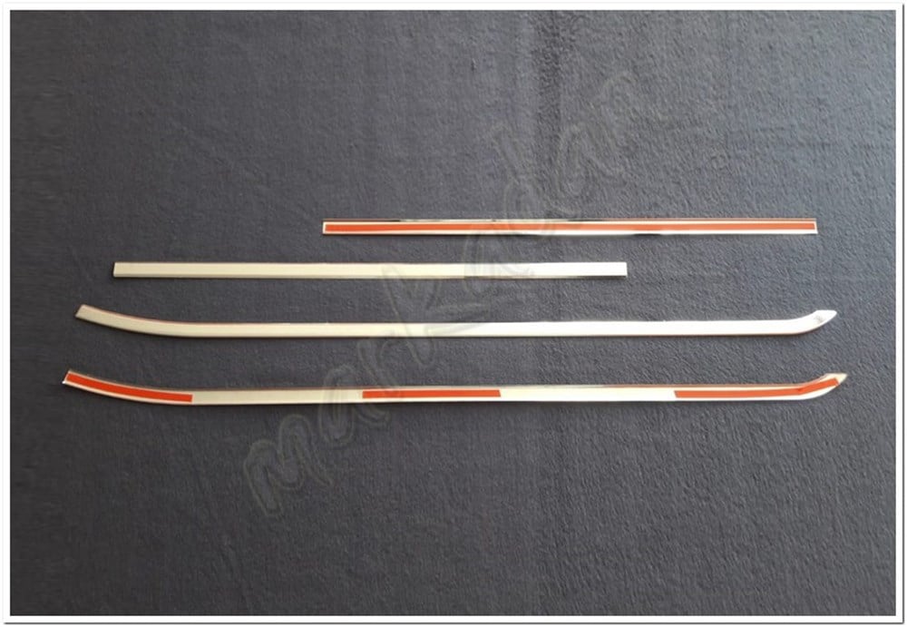 Markadan Fiat Doblo Krom Cam Çıtası 2010 Sonrası 4 Parça Paslanmaz Çelik