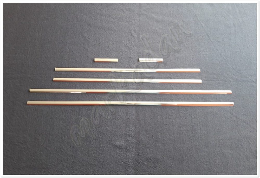 Markadan Hyundai i20 Krom Cam Çıtası 2008-2014 6 Parça Paslanmaz Çelik