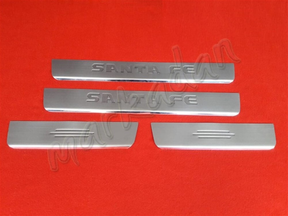 Markadan Hyundai Santa Fe Kapı Eşiği 2007-2012 4 Parça Paslanmaz Çelik