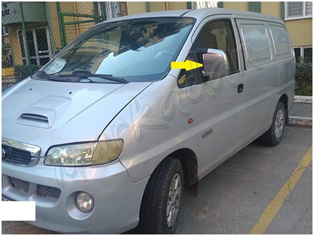 Markadan Hyundai Starex Krom Ayna Kapağı 1997-2007 2 Parça Abs Krom