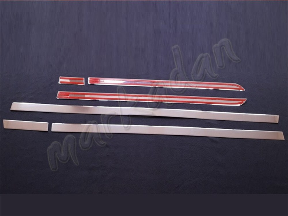 Markadan Mercedes Vito W447 Uzun Şasi Yan Kapı Çıtası 2014 Sonrası 6 Parça Paslanmaz Çelik