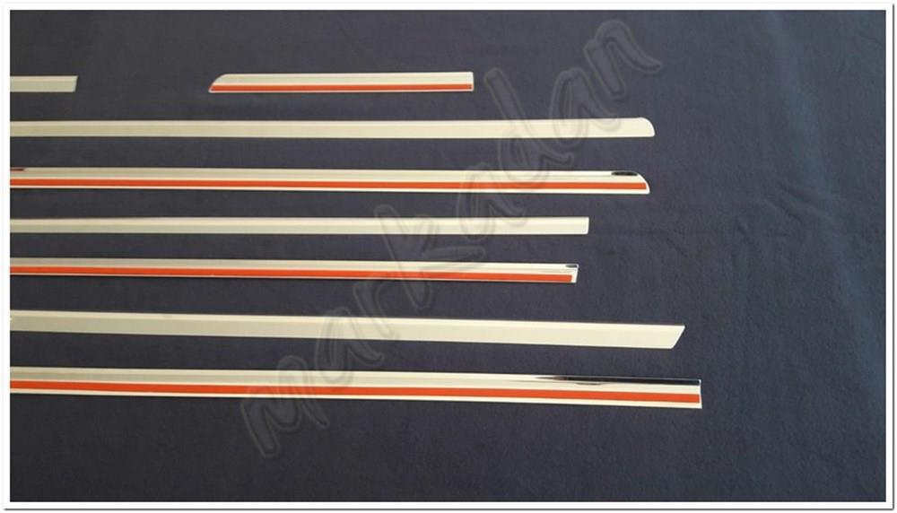 Markadan Mercedes Vito W639 Uzun Şasi Krom Cam Çıtası 2004-2014 8 Parça Paslanmaz Çelik