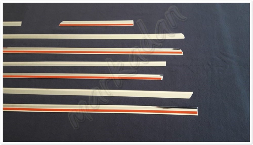 Markadan Mercedes Vito W639 Uzun Şasi Krom Cam Çıtası 2004-2014 8 Parça Paslanmaz Çelik