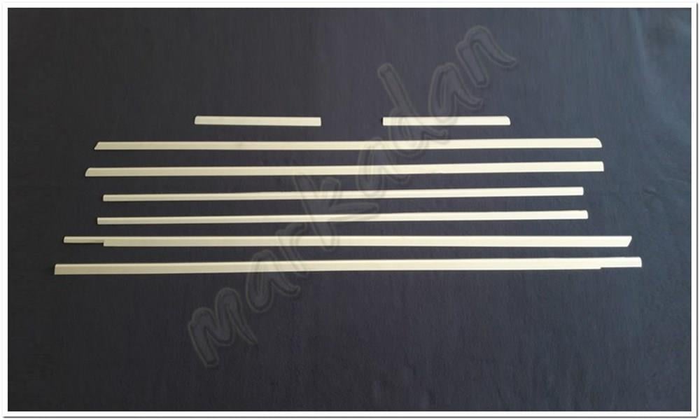 Markadan Mercedes Vito W639 Uzun Şasi Krom Cam Çıtası 2004-2014 8 Parça Paslanmaz Çelik