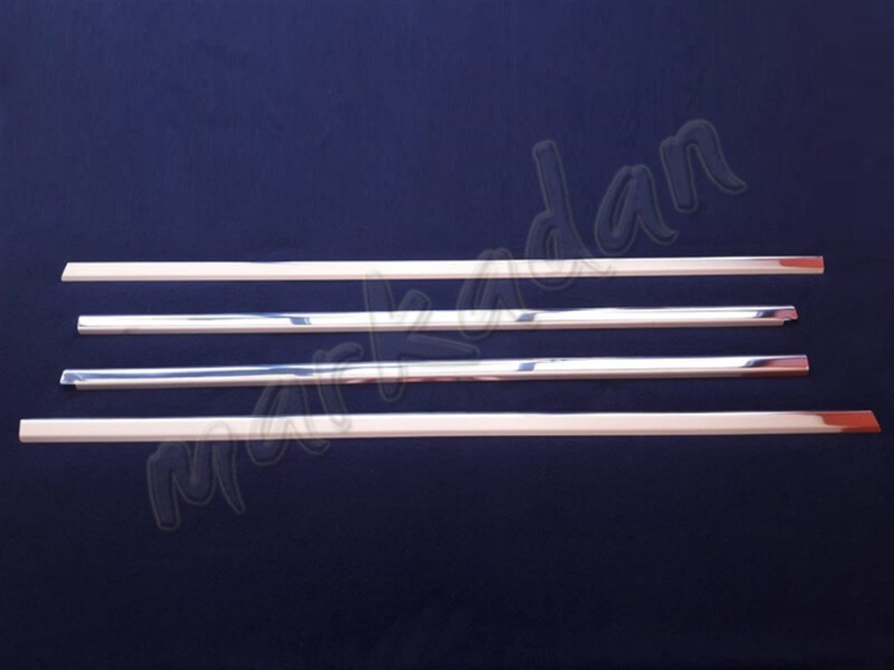 Markadan Mitsubishi Lancer Cam Çıtası 2008 Sonrası 4 Parça Paslanmaz Çelik