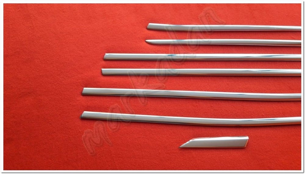 Markadan Peugeot 3008 Krom Cam Çıtası 2016 Sonrası 8 Parça Paslanmaz Çelik