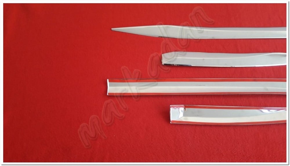 Markadan Peugeot 3008 Krom Yan Kapı Çıtası 2016 Sonrası 4 Parça Paslanmaz Çelik