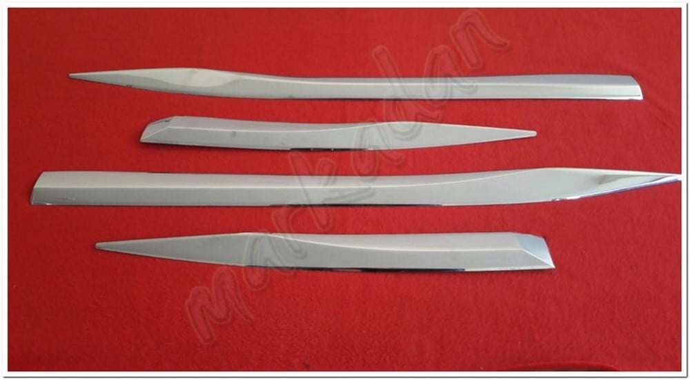 Markadan Peugeot 3008 Krom Yan Kapı Çıtası 2016 Sonrası 4 Parça Paslanmaz Çelik