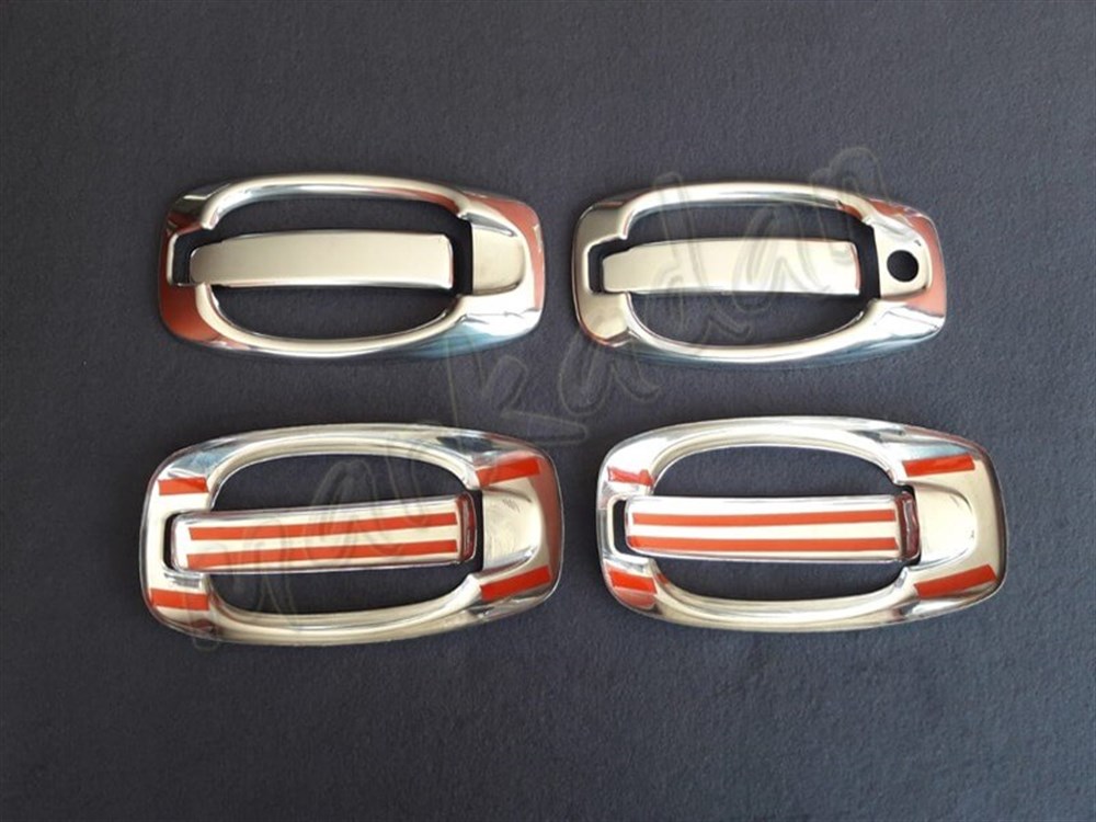 Markadan Peugeot Bipper Kapı Kolu 2008 Sonrası 4 Kapı 8 Parça Set Paslanmaz Çelik