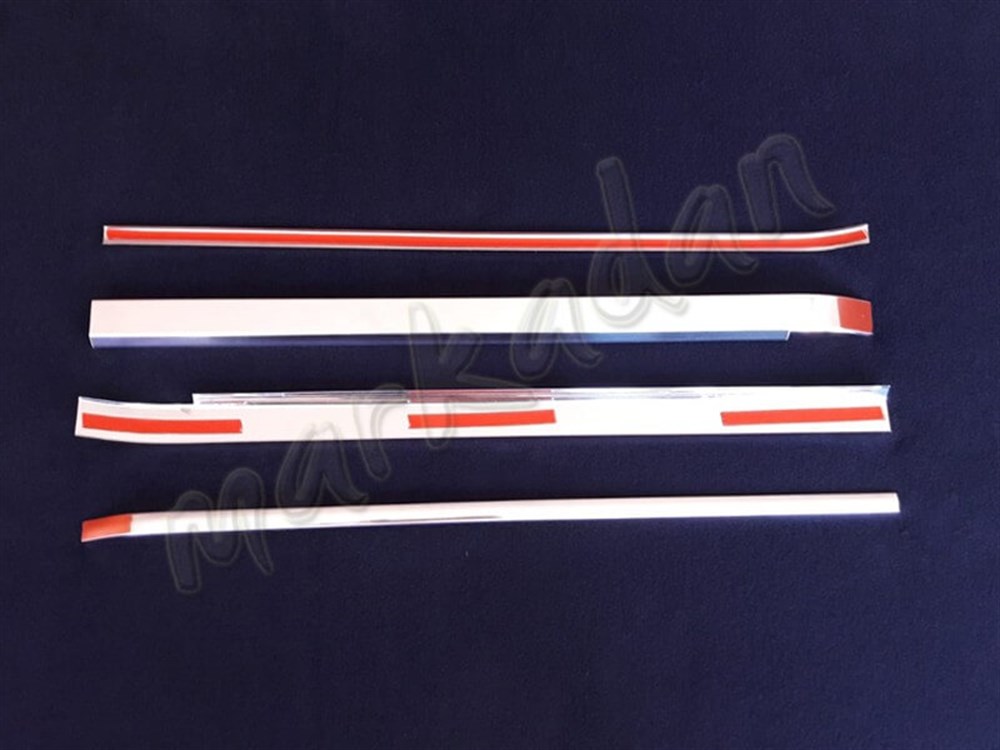 Markadan Peugeot Bipper Sürgülü Kapı Çıtası 2008 Sonrası 4 Parça Paslanmaz Çelik