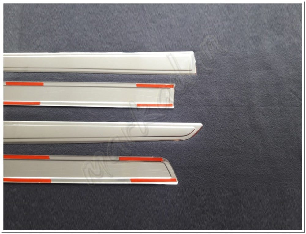 Markadan Peugeot Partner Tepee Krom Yan Kapı Çıtası 2008-2018 4 Parça Paslanmaz Çelik