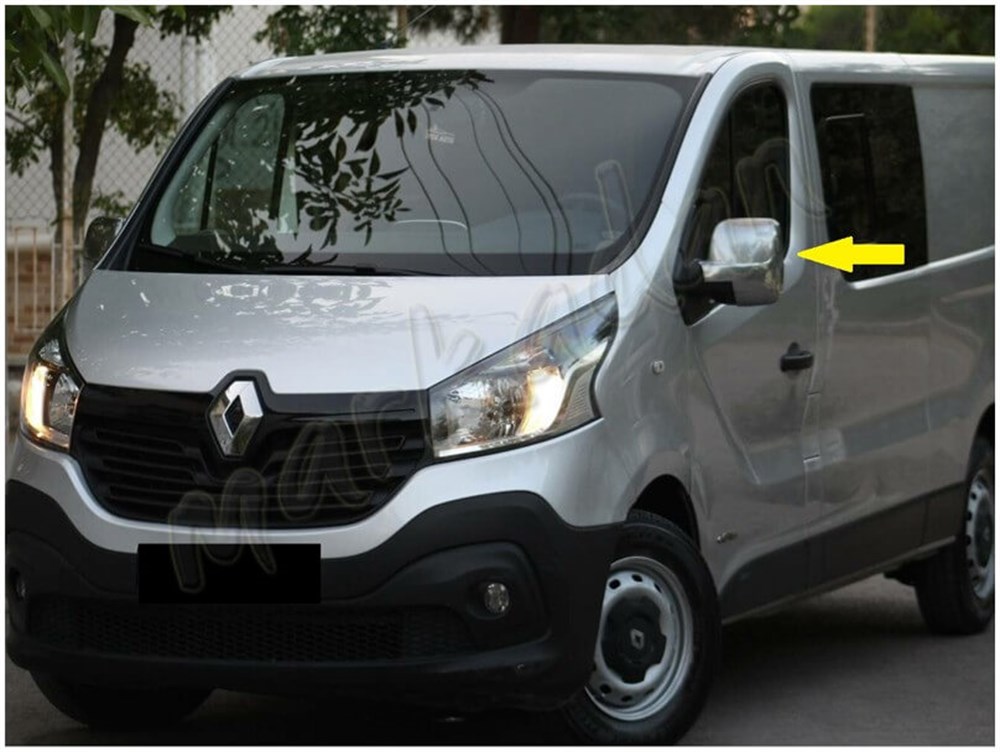 Markadan Renault Trafic Krom Ayna Kapağı 2015 Sonrası 2 Parça Abs Krom