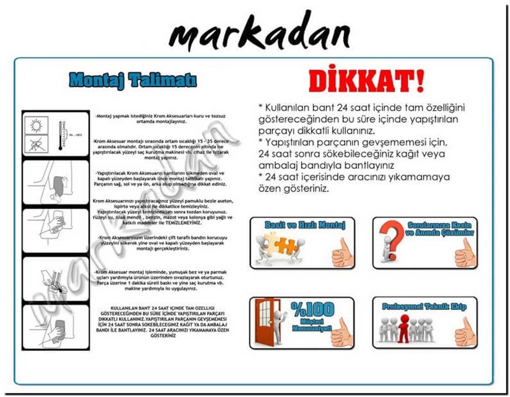 Markadan Suzuki Grand Vitara Krom Cam Çıtası 2006-2011 4 Parça Paslanmaz Çelik