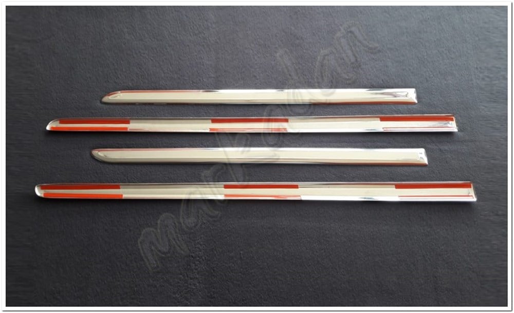 Markadan VW Caddy Krom Yan Kapı Çıtası 2015-2020 4 Parça Paslanmaz Çelik