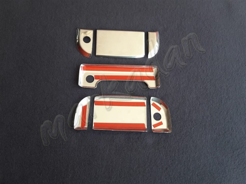 Markadan VW T4 Caravelle Kapı Kolu 1995-2003 3 Kapı 7 Parça Paslanmaz Çelik