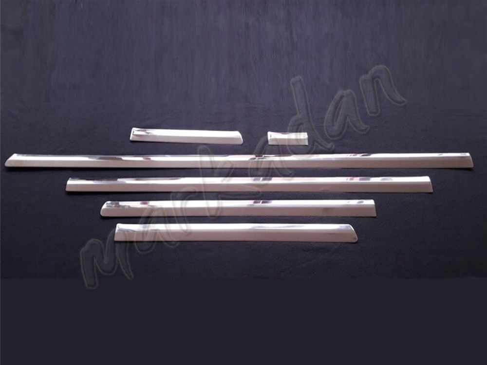 Markadan VW T5 Multivan Uzun Şasi Tek Sürgülü Yan Kapı Çıtası 2003-2014 6 Parça Paslanmaz Çelik