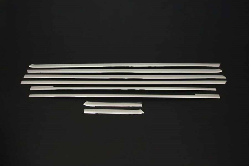 Mercedes Vito/W447 Krom Cam Alt Çıtaları 8 Parça Tek Sürgülü (L2: Orta Şase) 2014 ve Sonrası