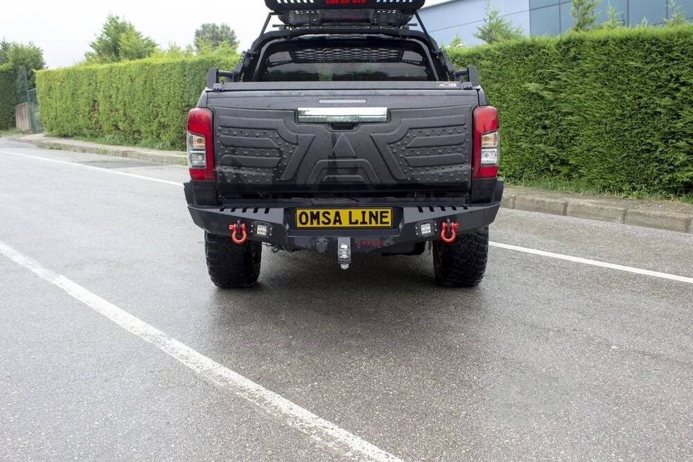Mitsubishi L200 Dakar Çelik Arka Tampon Ledli (Sensörsüz) 2020 ve Sonrası