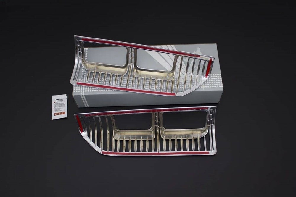 Omkar Renault Trafic 3 Krom Stop Çerçevesi 2 Parça Abs 2015 ve Sonrası