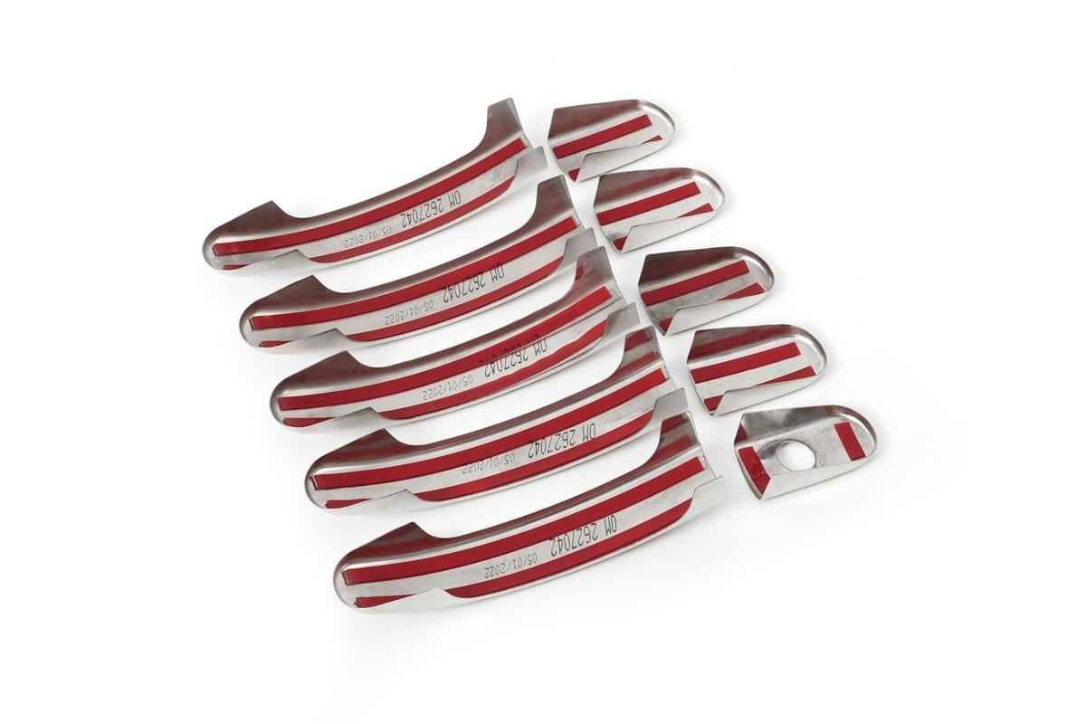 OMSA Ford Connect Krom Kapı Kolu 5 Kapı 10 Parça Tek Delik 2014 ve Sonrası