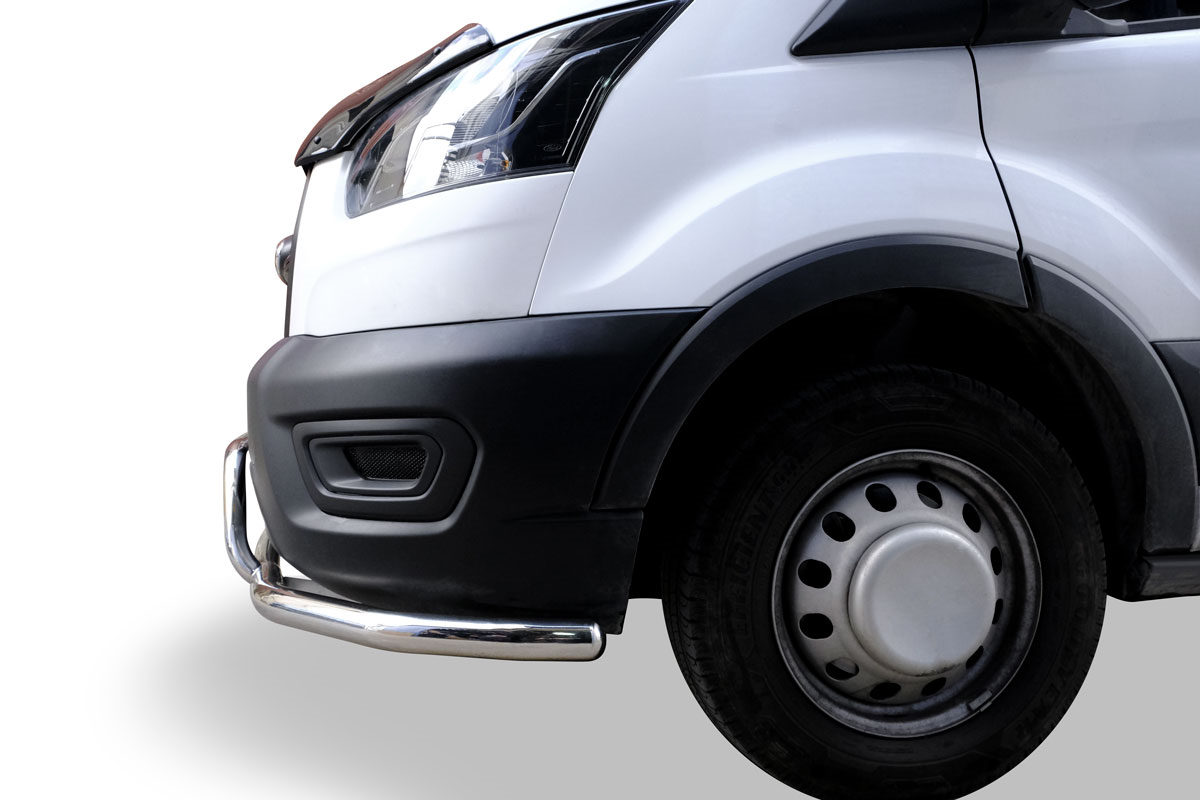 OMSA Ford Transit Ön Alt Koruma Sensörlü Çap:60-42 Krom 2019 ve Sonrası