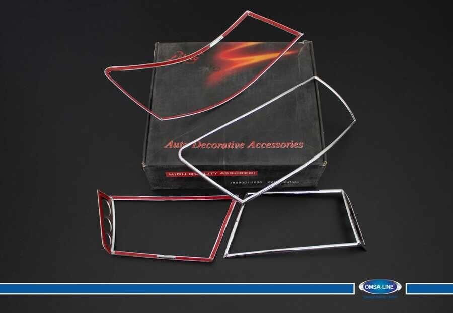 OMSA Hyundai Sonata Krom Stop Çerçevesi 4 Parça Abs 2006-2012 Arası